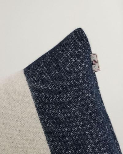 Gant Kissenhülle Stripe Wool Evening Blue