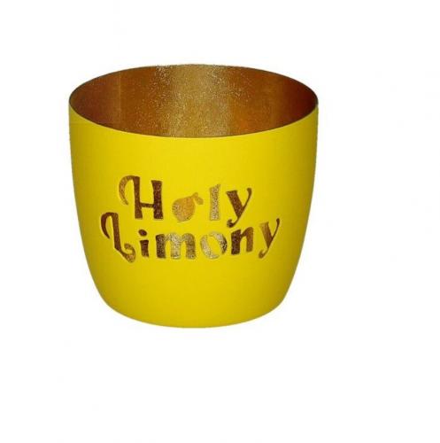 Gift Company Madras, Windlicht Holy Limony neon gelb