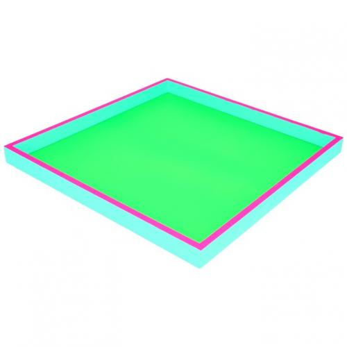 Gift Company Neo Tablett, quadratisch 3 farbig, neon