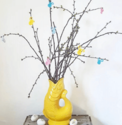 Preview: Guggle Jug Wasserkrug Gelb L, Mood, Blumen