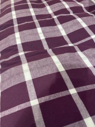 Gant Home Flannel Check Kopfkissenbezug Deep Plum