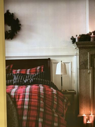 Gant Home Flannel Einzelbettdeckenbezug Ruby Red