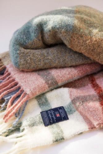 Preview: Lexington Herringsbone Multi Striped Recycled Cotton Throw