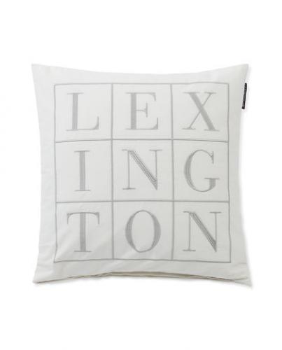  Lexington Kissenbezug Logo Cotton Twill Off White, schick, Logo, neu, modern