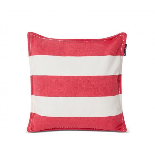 Lexington Kissenbezug Block Striped Organic Cotton Cerise , modern, schoen, Streifen