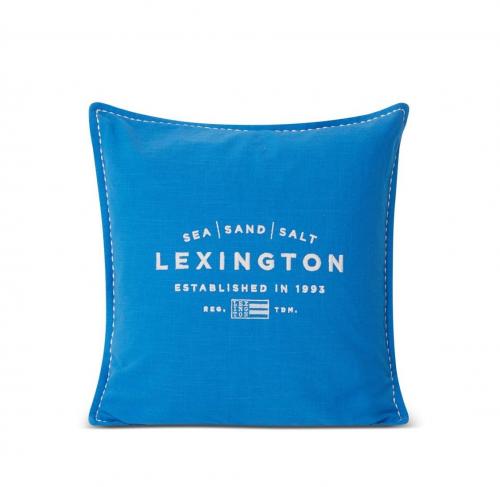 Lexington Kissenbezug Sea Sand Salt Logo Embroidered Cotton, schick, schoen, modern