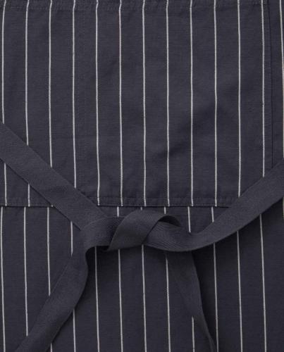 Preview: Lexington Schürze Striped Cotton/Linen Gray, White