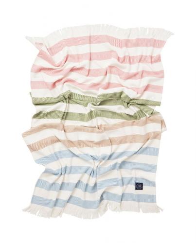 Preview: Lexington Herringsbone Multi Striped Recycled Cotton Throw