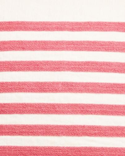 Preview: Lexington Embroidery Striped Linen/Cotton Kissenhülle