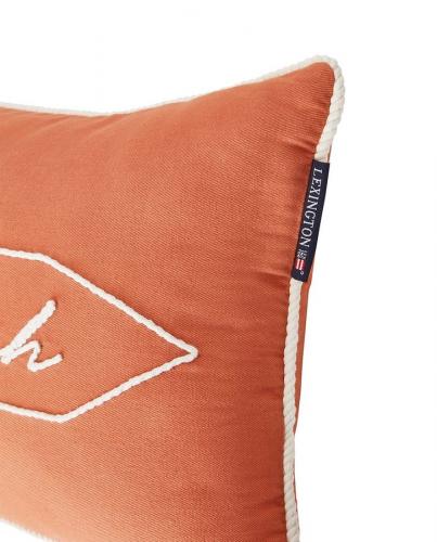 Preview: Lexington Sign Organic Cotton Twill Terra White, Close uo