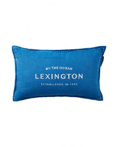 Lexington Kissenbezug Logo Embroidered Blue White, Ocean, Urlaub