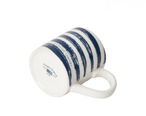 Preview: Lexington Diagonal Stripes Stoneware Mug Navy