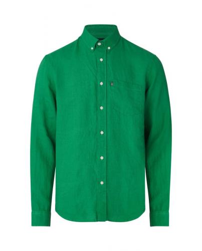 Lexington Casual Linen Shirt Green L