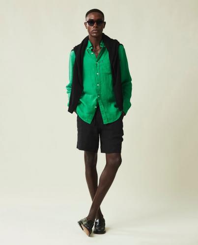 Preview: Lexington Casual Linen Shirt Green L