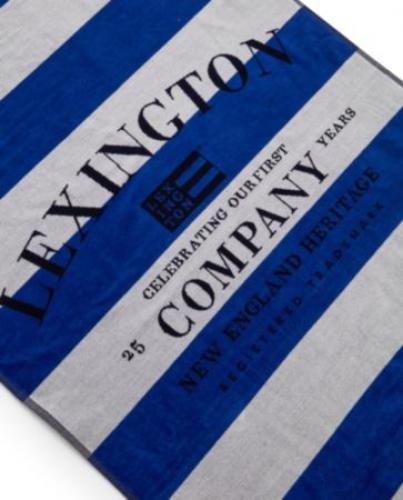 Lexington Handtuch 25 Years Striped Cotton Velour, Close up