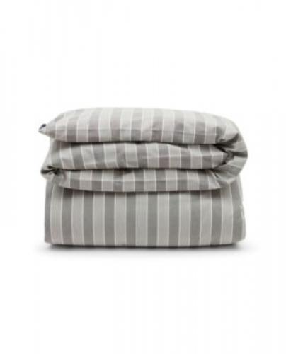 Lexington Bettdeckenbezug Gray/White Striped Lyocell/Cotton, kuschelig, weich