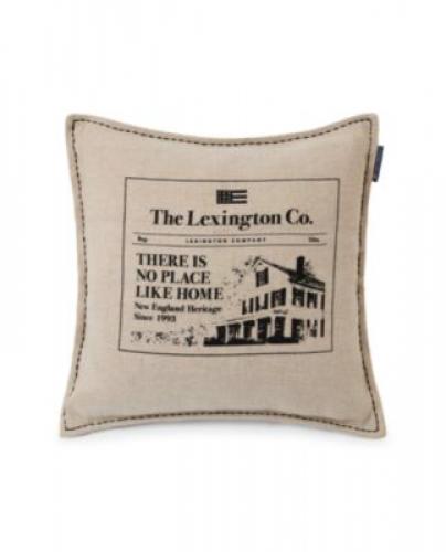Lexington Kissenbezug Like Home Printed Cotton/Jute Beige/Gray, Jute, Mix