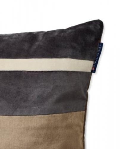 Lexington Kissenbezug Stripped Viscose/Cotton Velvet Pillow , Close up