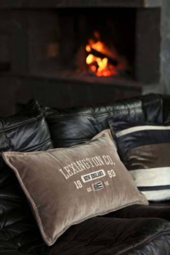 Lexington Kissenbezug Stripped Viscose/Cotton Velvet Pillow , Sofa, Feuerstelle