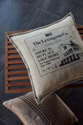 Lexington Kissenbezug Like Home Printed Cotton/Jute Beige/Gray, Mood