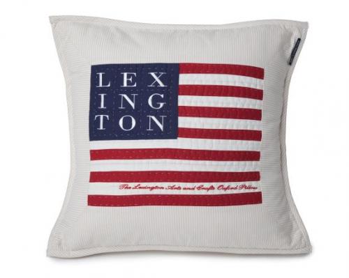 Lexington Kissenbezug Logo & Craft Sham beige/white, schick, schoen, modern