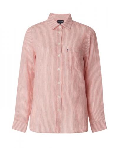 Lexington Isa Line Shirt Pink White Stripe, Hemd, schoen, fein