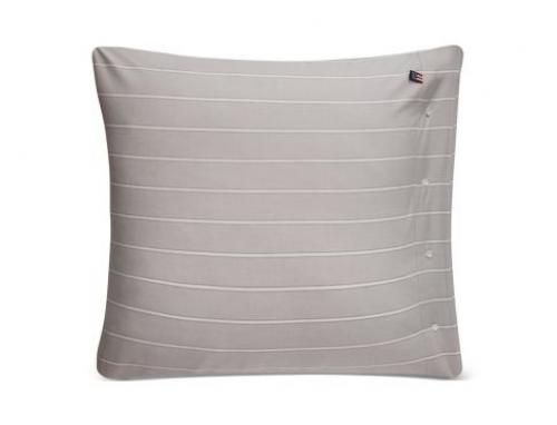 Preview: Lexington Kopfkissenbezug Gray Striped White, quadtratisch