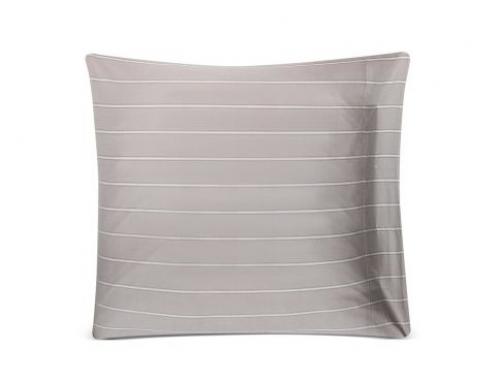 Lexington Kopfkissenbezug Gray Striped White, Rueckseite, fein