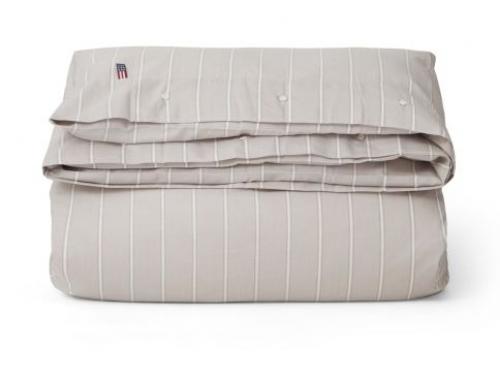 Lexington Bettdeckenbezug Gray/White Striped, streifen, schick, grau 