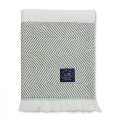 Lexington Herringsbone Striped Recycled Cotton Throw, trendig, schick