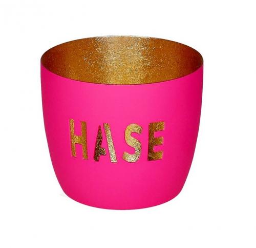 Gift Company Madras, Hase hot pink, gold