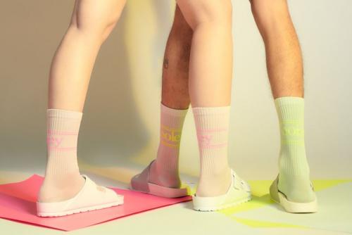 ooley Socken Pastel Neon Flamingo