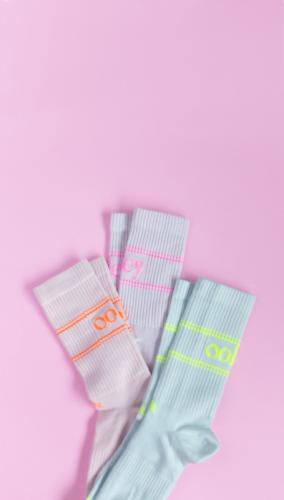 ooley Socken Pastel Neon Pink
