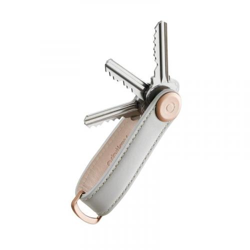 Orbitkey 2.0 Schlüsselorganisator Leather Stone Grey