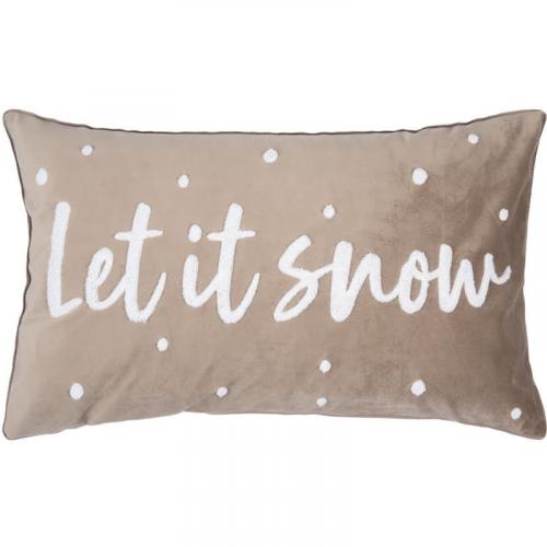 pad home Design Kissenhülle Snow taupe