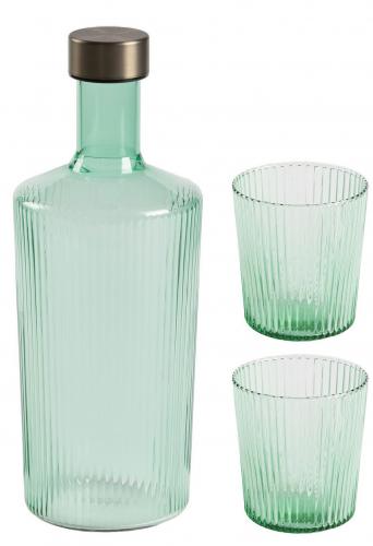 Paveau Glasflasche Trinkglas Bondi Geschenkset