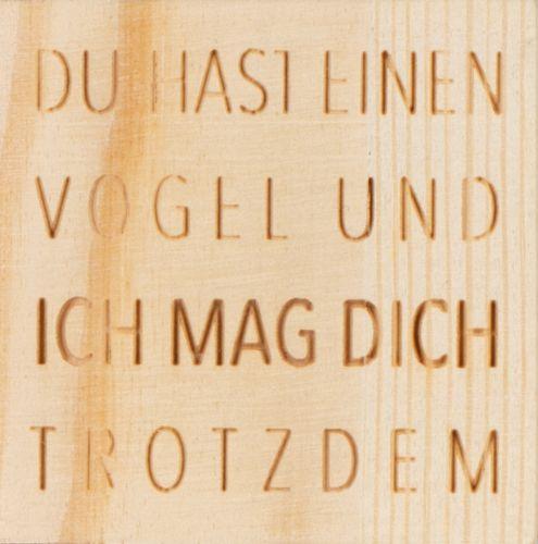 Räder Design Glückskästchen Vogel, schick, Holz, modern