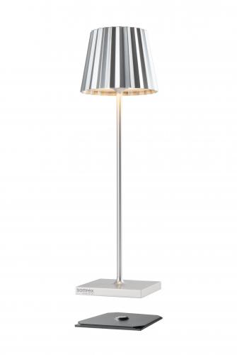 sompex LED Gartentischleuchte Troll 2.0 Silber