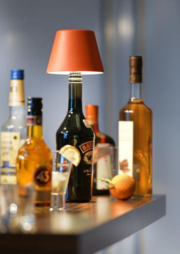sompex Akku Leuchte Top Flaschenaufsatz Orange, Mood, modern