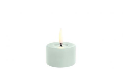 Uyuni LED melted pillar candle Dusty Green