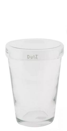 DutZ Vase Folded Edge H20 / D13 clear, schoen, cool