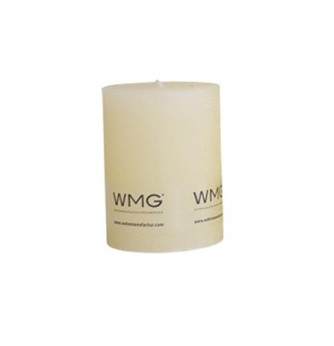 WMG Kerze Rustic ivory 60x60mm