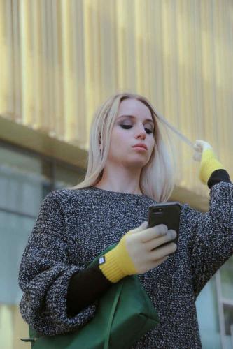 Preview: Evolg Handschuhe 2tone Yellow Vanilla, schoen, modern, schick