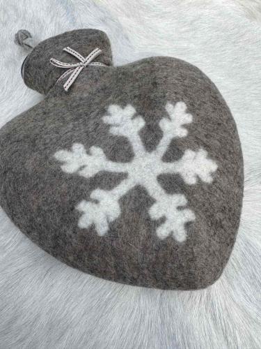 Dorothee Lehnen Herzwärmflasche Schneeflocke, cashmere