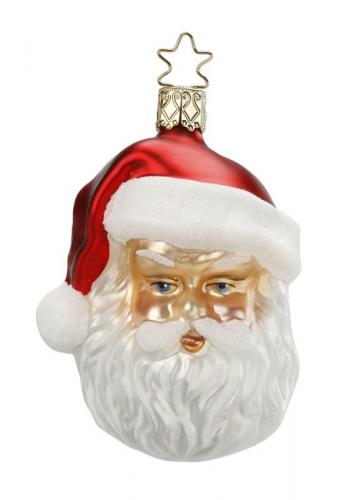 Inge´s Christmas Decor Rauschebart, Santa, Weihnachtsmann, Glas, mundgeblasen