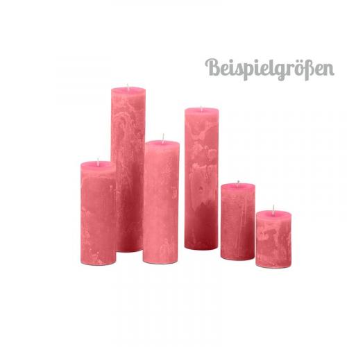 Dekocandle Kerze Cylinder Fuchsia 5,7 x 10 cm