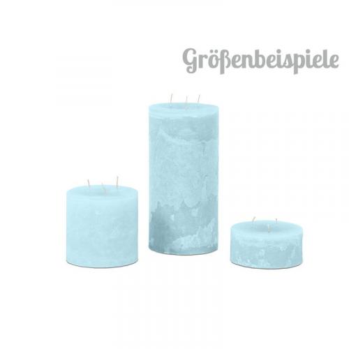 Dekocandle Kerze Super Candle Turquoise, farbig, schick