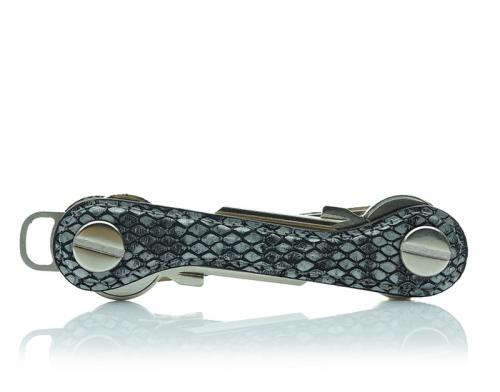 Preview: KeyKeepa Original Schlüsselorganizer in Leder Snake Grey