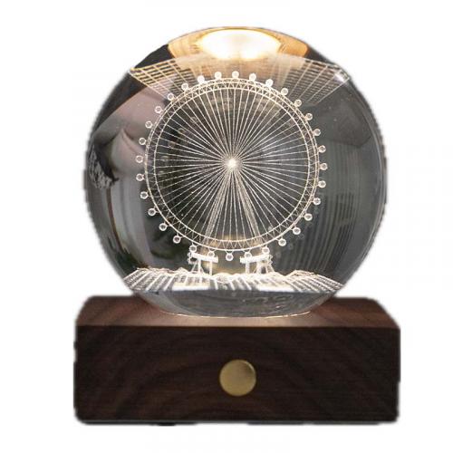 Gingko Amber Crystal Kristall Riesenrad