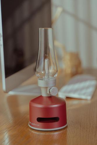 Preview: Laterne Led mit Bluetooth Lautsprecher MoriMori Lumi Wine